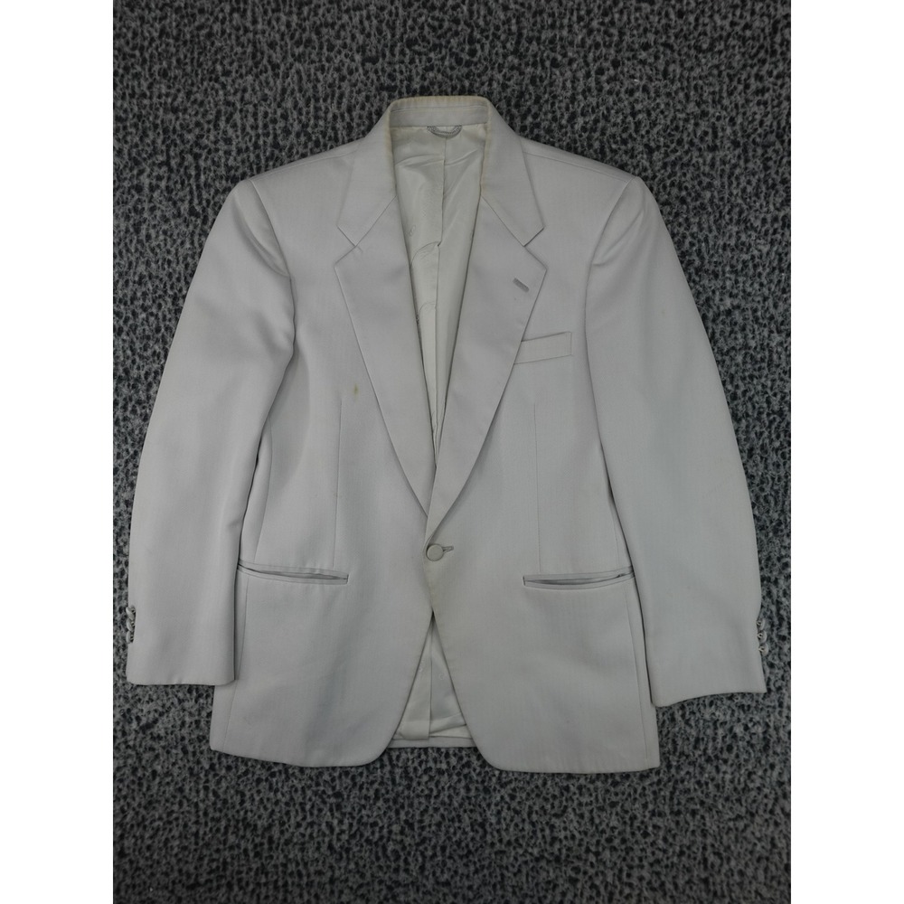 Christian Dior Monsieur Blazer Mens 38S Gray Vintage Le Soir Herringbone
